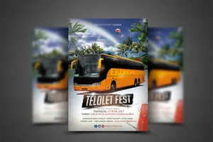 Telolet Fest Flyer Template Vol.006 设计模版