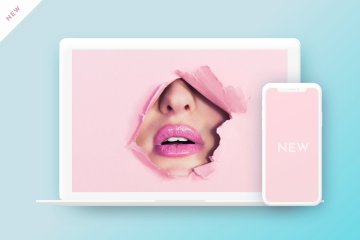 苹果产品设备样机套装展示模板All Minimal  One bundle