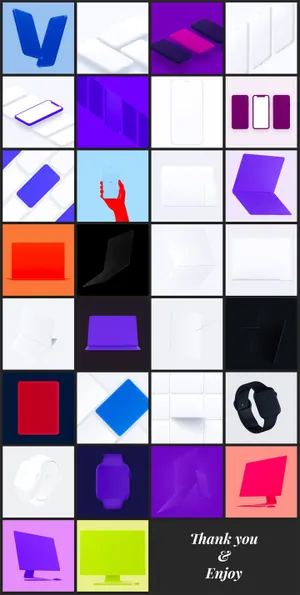 极简主义完美板式苹果设备样机Minimal Apple mockups bundle