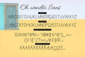 花式手写草书英文字体 Oh Wonder Font + Bonus Font  Logos
