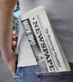 报纸广告贴图样机Newspaper Mock-Ups / v.3.