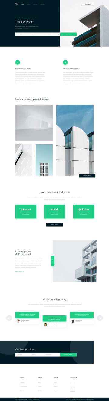 房地产官网落地页 Real Estate Landing P