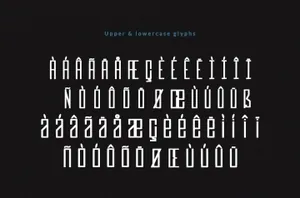 一款纤细线条英文字体Efesto | Free Font