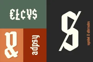非常适合排版的经典英文字体 Mordova Blackletter Typeface