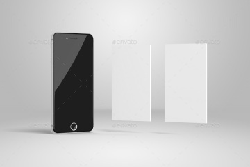 三维手机UI界面展示样机模型