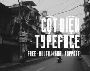 复古无衬线英文字体Cot Dien Typeface Free Demo 精选字