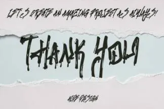 威震天时尚的现代涂鸦英文海报字体 Stronger Megatron