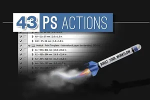 打印模板生成器Photoshop动作24print-templates