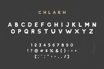 手绘老式复古英文字体 Chlakh Free Retro Typeface