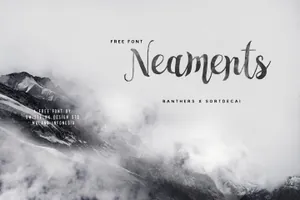 手写风格英文字体Neaments Free Font 精选字体