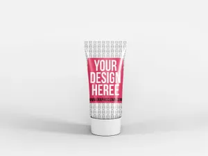 化妆品包装模型PSD贴图模板Cosmetic Tube PSD Mockup 样
