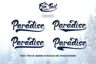 狐狸风格手写英文字体 Fox Tail Script Free Demo