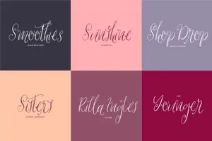 漂亮的手绘字体 Wallower Script Font