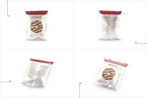 高级高品质面包甜品甜甜圈包装袋Snack Bag Pouch Mockup