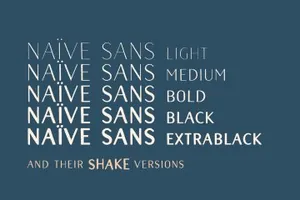 漂亮的字体 Naive Sans Font Pack