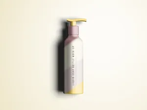 按压瓶模型PSD贴图模板Liquid Soap Bottle Mockup 样机