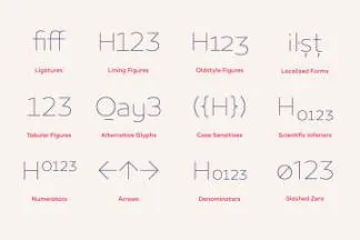 现代独特的英文字体 Canaro Free Demo Font