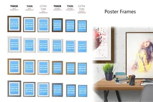 创意画框样机 FRAMES CREATOR 5K Mockup