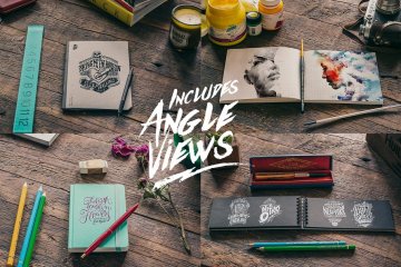 50个记事本设计样机 50 Notebooks Mockups