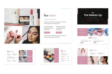 化妆品项目相关的-Powerpoint模板