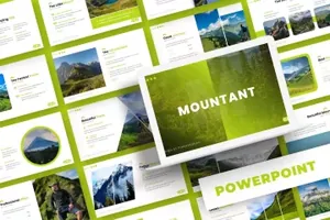简约时尚高端清新多用途的powerpoint幻灯片演示模板