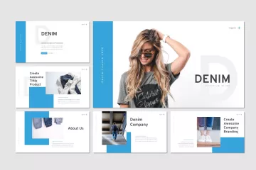 牛仔服饰介绍ppt模板