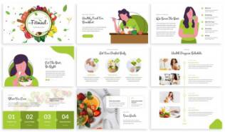 素食介绍相关ppt模板下载