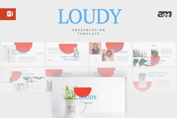 时尚高端简约清新多用途powerpoint幻灯片演示模板