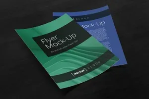 时尚高端漂浮效果的高品质宣传单flyer-mockup-set