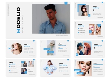 极简主义时尚ppt模板 Google Slides