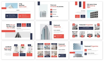 居住环境房屋ppt模板下载