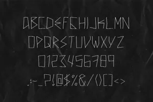 个性的手绘字体 New Theory  Font