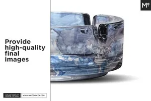 白色透明玻璃质感烟灰缸贴图Ashtray 2 Types Mock-up