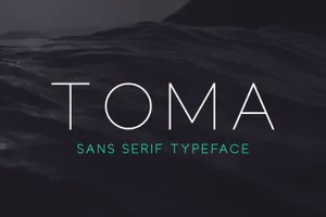 细线斜体英文字体Toma Sans – Regular 精选字体