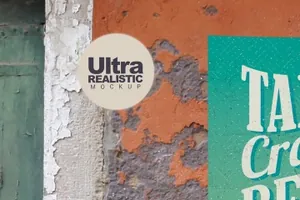 复古风格威尼斯老红旗海报设计venice-old-red-wall