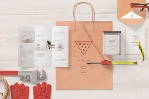 时尚高端的房地产手提袋购物袋paper-bag-mockup-scenes