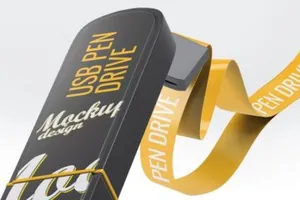 USB移动U盘7个逼真模拟高分辨率USB Pen Drive Mock-Up