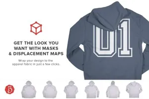 连帽衫长袖T恤样机 Next Level 9300 Pullover Mockups