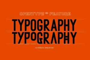 极端主义者潮牌时髦现代海报杂志排版无衬线英文字体  Dirtyline - METAFORA SANS