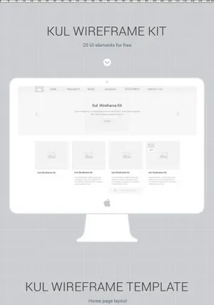Kul UI Wireframe Kit UI 素材