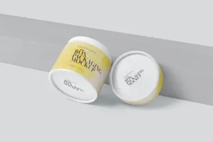 圆形纸箱包装样机（PSD）