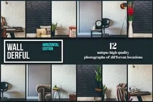 不错的横版画框样机 Wallderful Horizontal Mockups