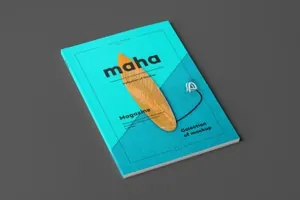 A4尺寸的时尚高端逼真质感书籍装帧品牌手册magazine-mock