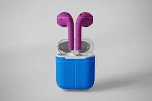 高品质的时尚高端逼真质感的Airpods样机airpods-mockup