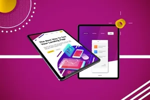 时尚高端逼真质感的高品质样机abstract-ipad-pro-mockup