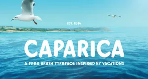 笔刷粗体英文字体Caparica Brush Free Typeface 精选字