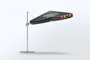 矩形户外遮阳扇太阳伞雨伞设计rectangular-outdoor-umbrella-mock-up