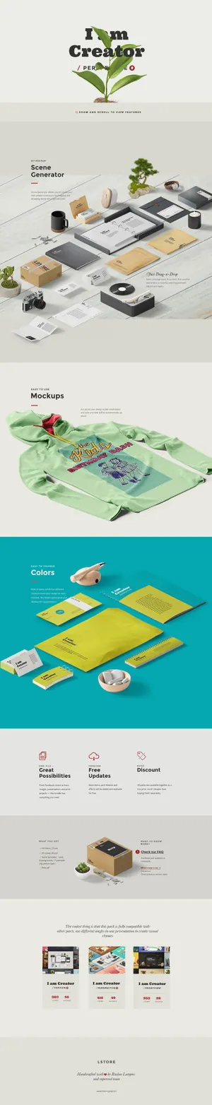 高品质的时尚高端DIY模拟办公场景i-am-creator-perspective