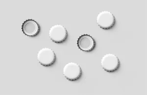 啤酒汽水饮料金属盖瓶盖酒瓶盖子标志品牌形象展示效果图