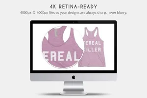 女性背心设计样机 Next Level  Women’s Tank-Top